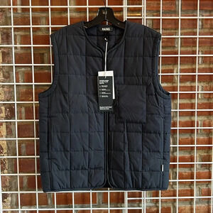 NWT RAINS Navy Giron Liner Vest Navy Blue Size M